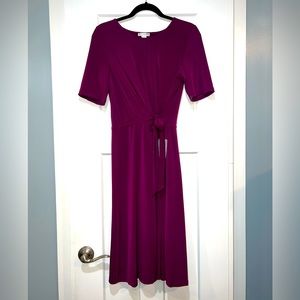 Magenta A line wrap dress